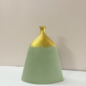 Gold Sleek Ceramic Vase