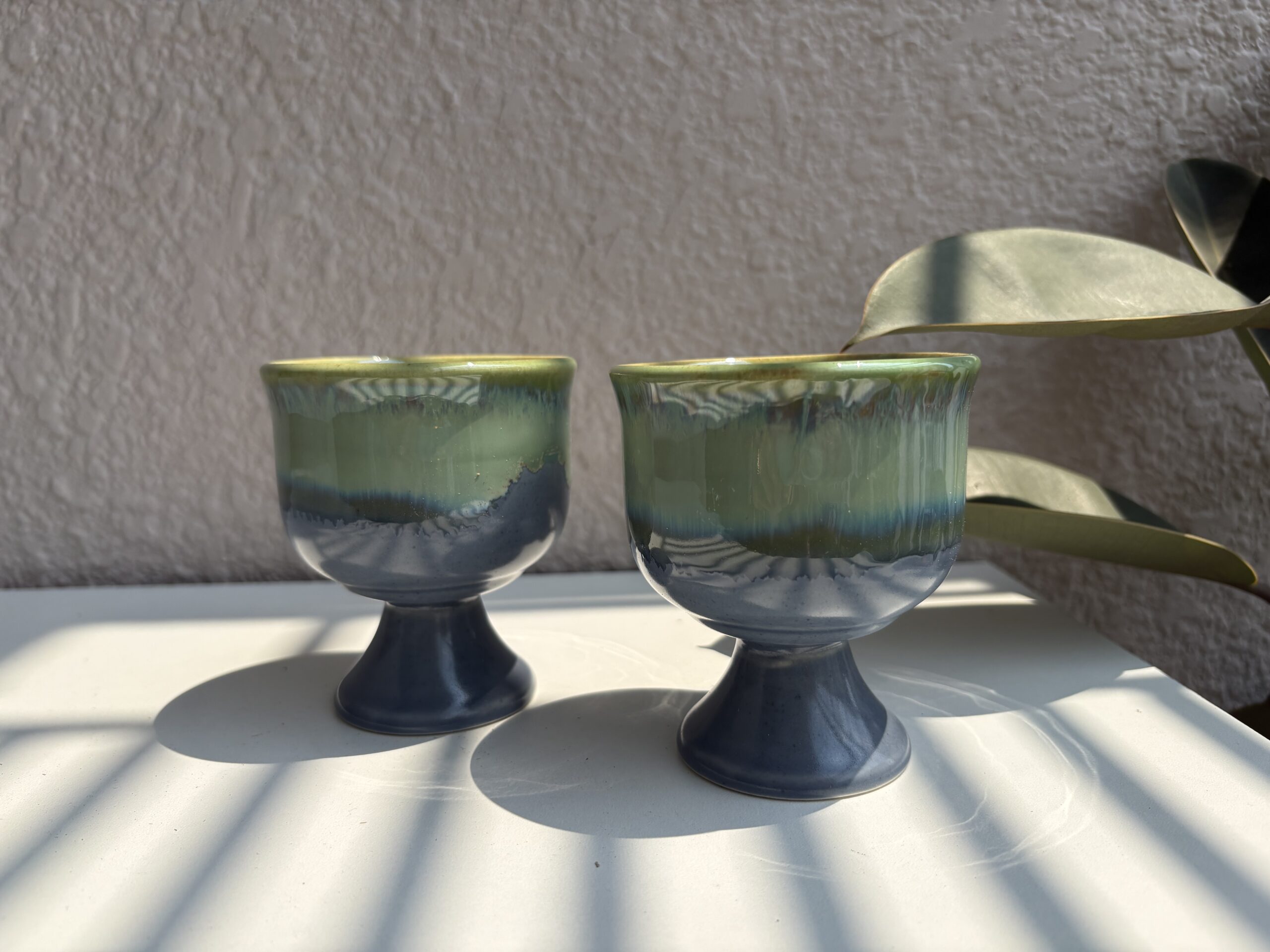 Ice Cream Goblet or Sage Green Grey Dessert Bowl (Set of 6) - Image 3