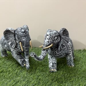 Textured Elephant Set of 2