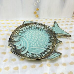 Turquoise Fish Ceramic Platter