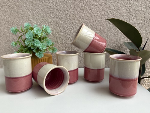 Blush Dip Studio Tumblers – Set of 6 | 250 ml