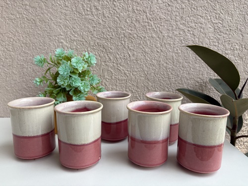 Blush Dip Studio Tumblers – Set of 6 | 250 ml - Image 2