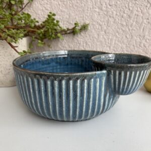 Pine Green Chip Dip bowl