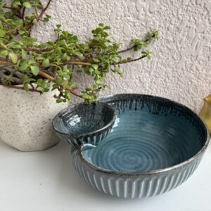 Pine Green Chip Dip bowl Small